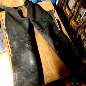 XS Black Full Riding Chaps